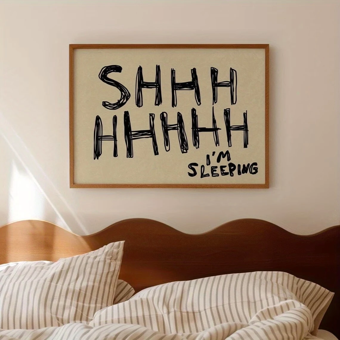 Funny Sleep Simple Neutral Quote Wall Art Prints Canvas Painting Poster Picture For Living Bedroom Dining Room Home Decor Gift image 3
