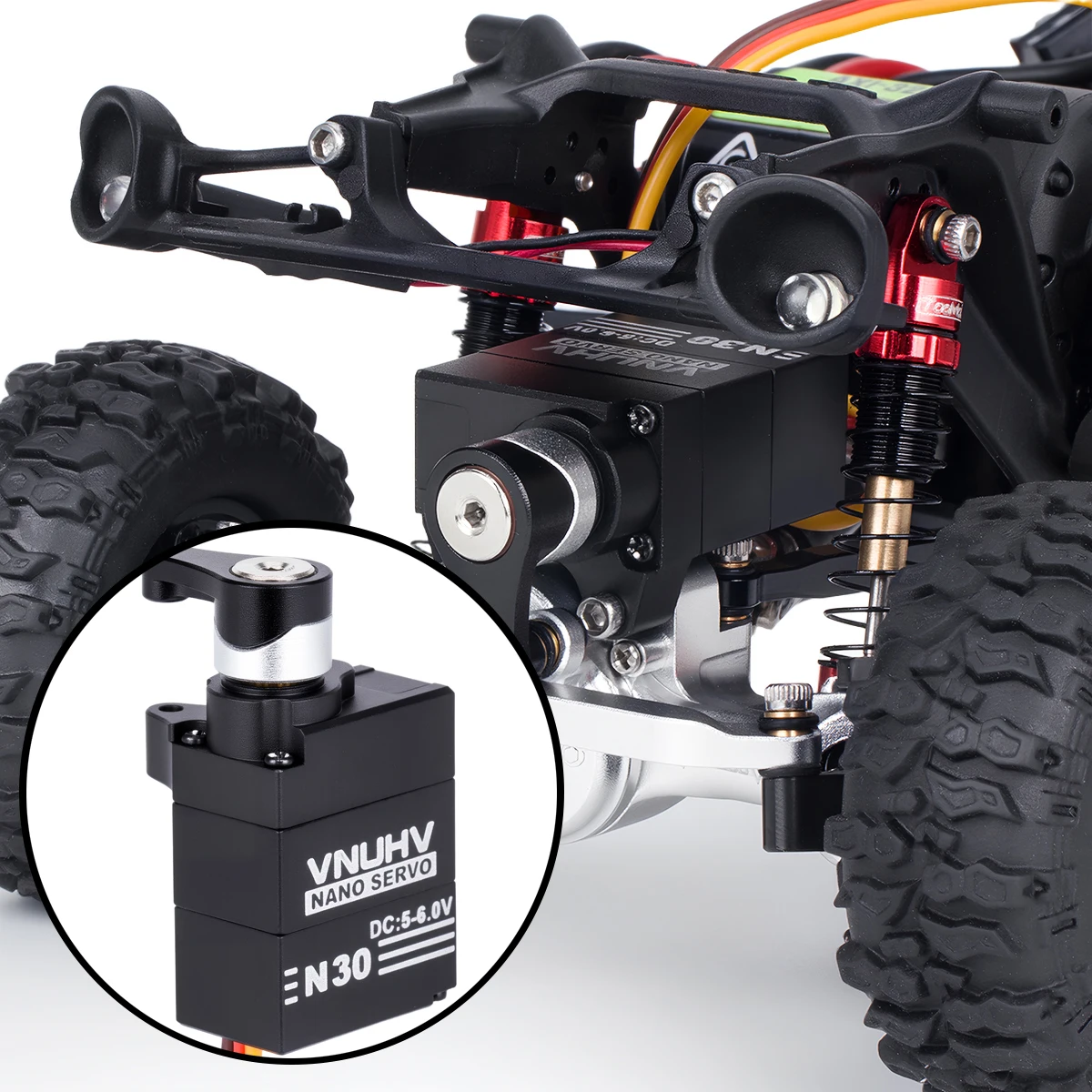 Nano Digital Servo Aluminum w/ Metal Gear & Servo Saver for 1/30 Axial SCX30 – Bronco Wrangler K10 Crawler Parts
