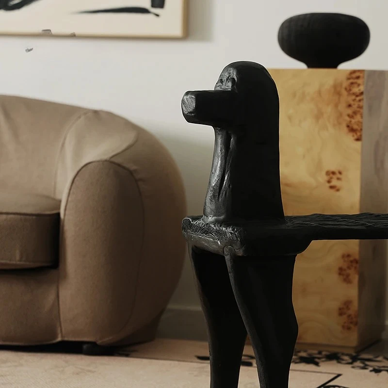 Customizable  Stool Vintage Entrance  Bench Bedside Stool Antique Solid Wood Bench