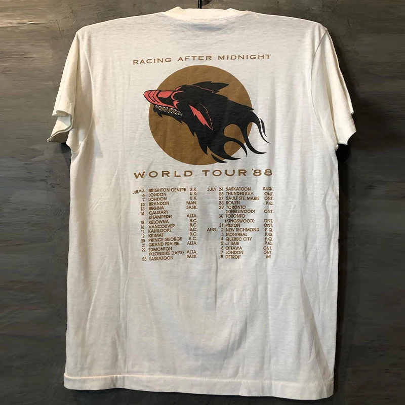 Heavy Metal Hard Core Rock Headache Hip Hop Short Sleeve Cotton T Shirt Unisex Summer Thickened Cotton Tee Streetwear Style