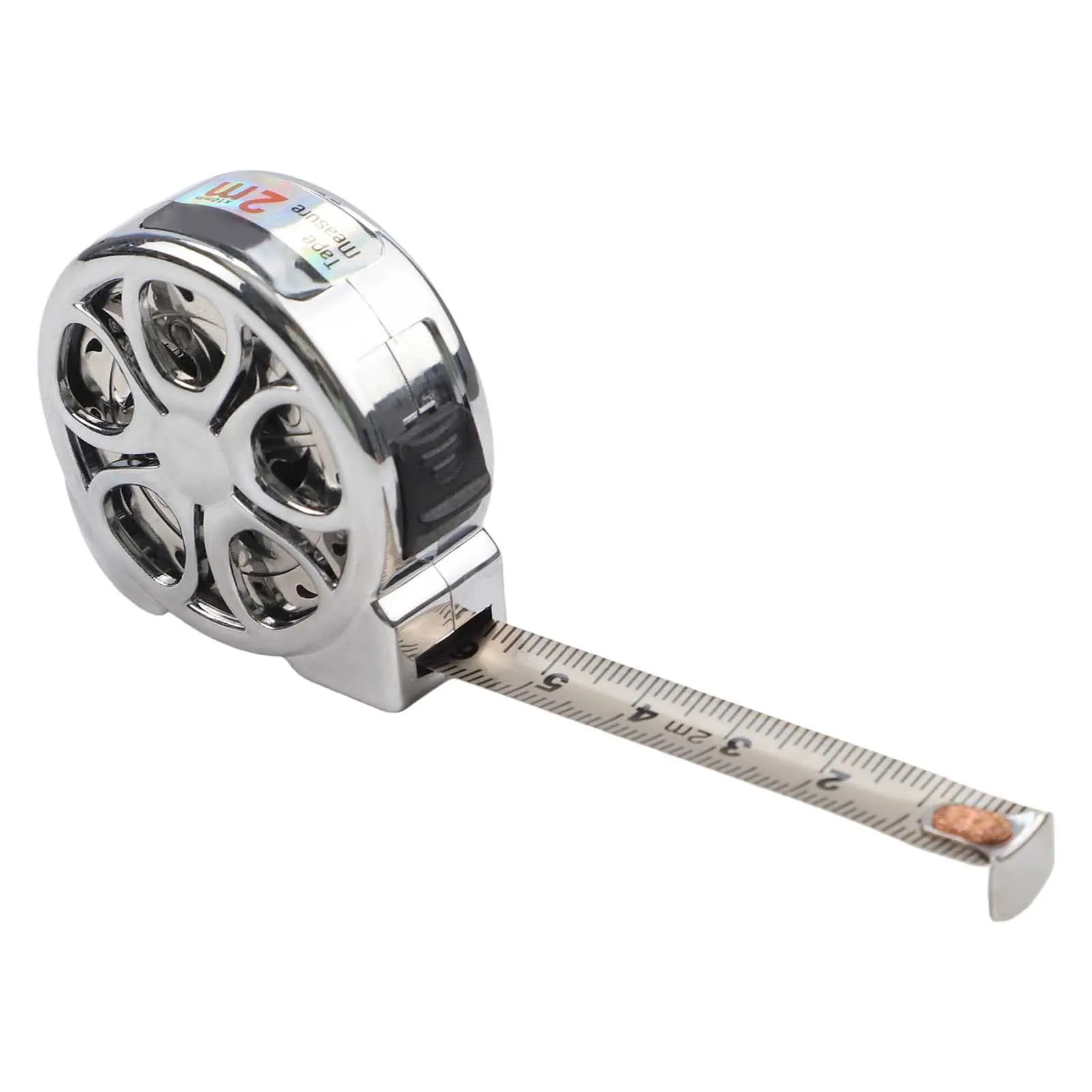 

2 Meter Tape Measure Retractable in Stainless Steel with Rustproof and Waterproof Features for Precise Measurement