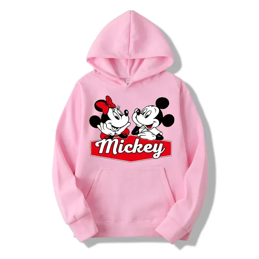 Funny Disney Characters Mickey Mouse Women Pattern Hoodie Autumn and Winter Fashion Trends new pattern Couple's clothing hoodie