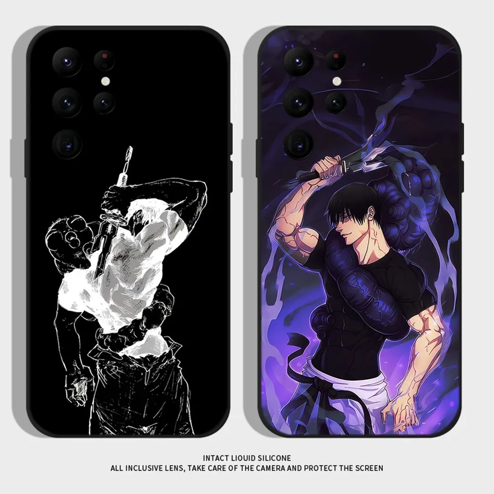 

Toji Fushiguro Jujutsu Kaisen Phone Case For Samsung S24,S22 Ultra,S20,S30 plus,S22 plus,S23,S30 ultra 5G Silicone Cover