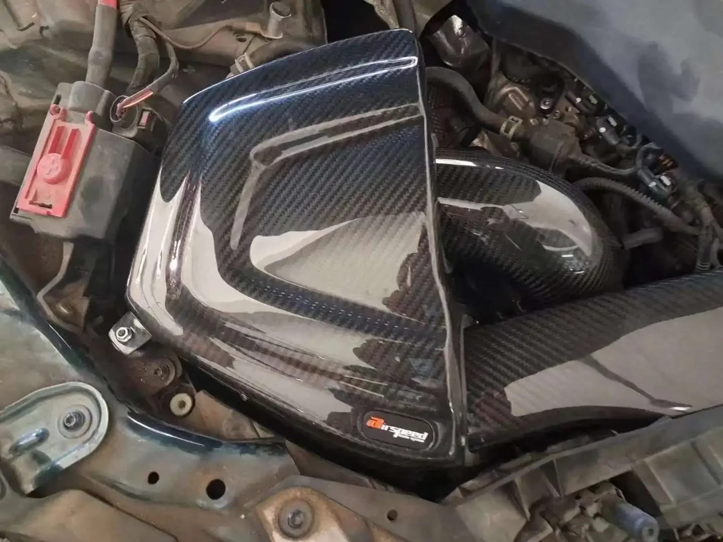 Airspeed Brand High Performance 100% Dry Carbon Fiber Cold Air Intake System For AUDI A4,A5 B9