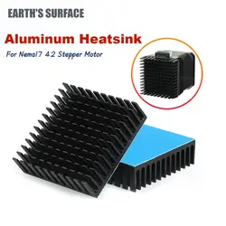 ES-3D Printer Parts Aluminum Heatsink For Nema17 42 Stepper Motor Cooling Heat Sink Radiator 40x40x11mm With Adhesive Backing