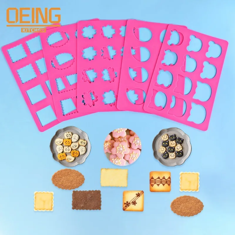 

Pumpkin Ghost Chocolate Silicone Mold Square Hollow Cookie Mold DIY French Dessert Fondant Cake Decoration Baking Tray Supplies