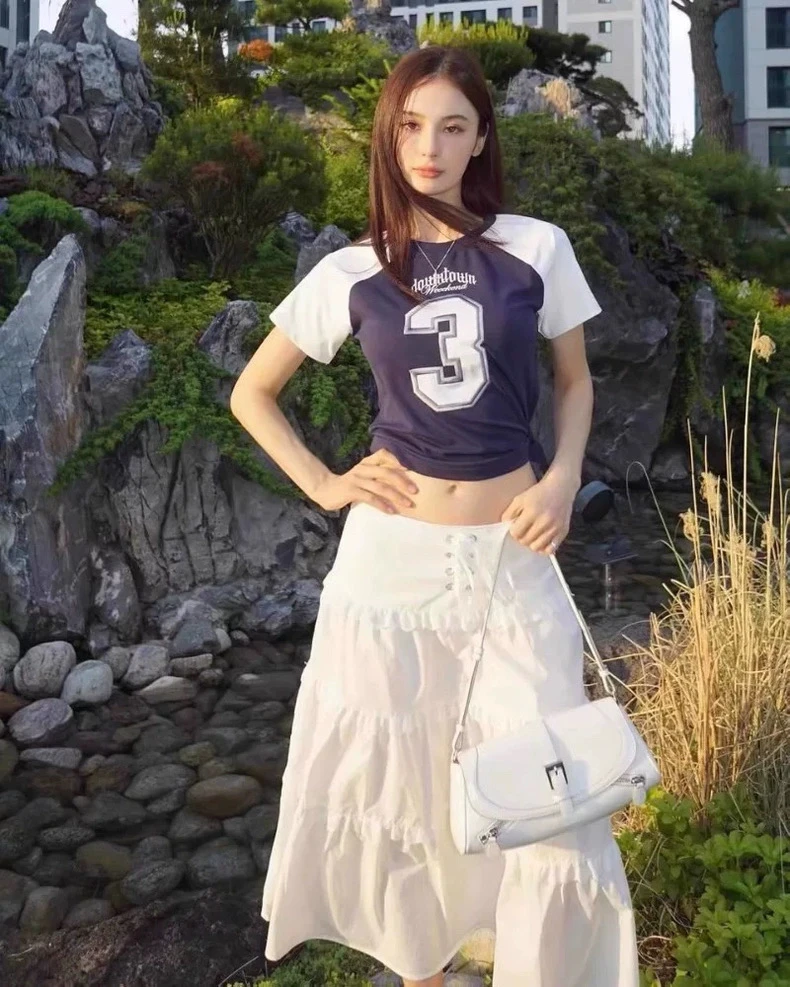 تأثير التخسيس ort Sve تي شيرت oulder إدراج تصميم عادية Sle المرأة Faion كلية Sle رقم 3 #2