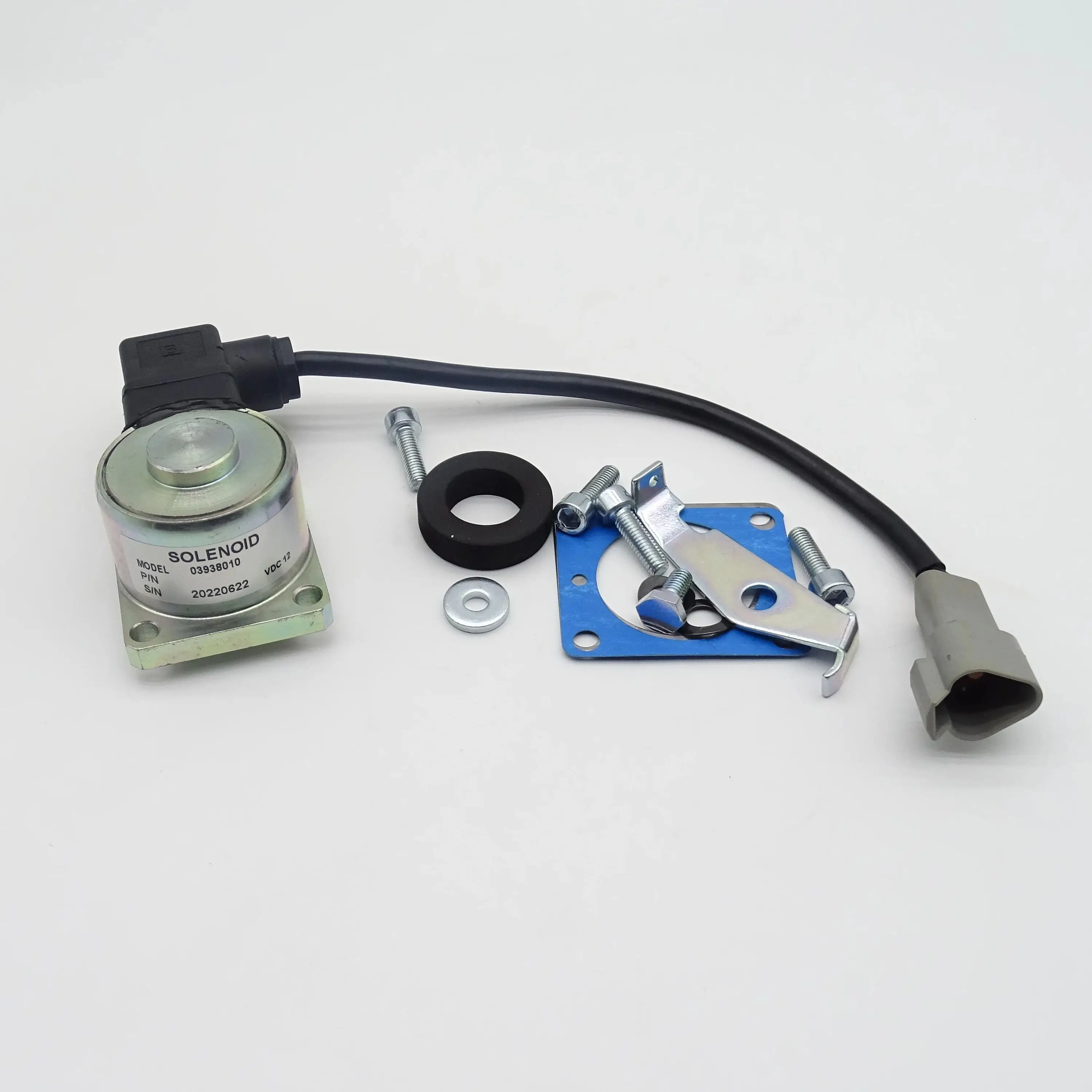 

03938010 12V flameout solenoid valve suitable for excavators 3L31C H15SXL H12SXL H12SX H12SDX H18SXL H16TPX