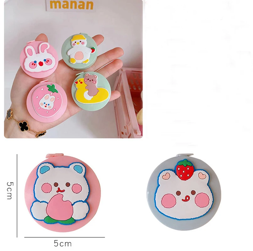 Mini Tape Cartoon Cute Tape Measure Portable Meter Waist Circumference Body Three Latitude Measurement Clothing Soft Ruler