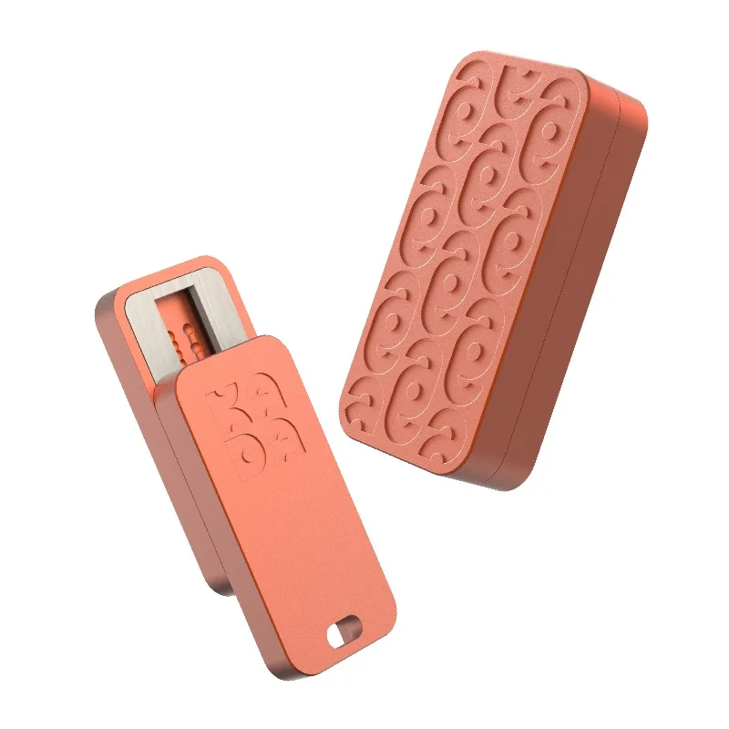 KADA EDC سبائك الألومنيوم الميكانيكية المباشرة دفع كثيف الفقرة الإصبع دفع بطاقة الضغط لعبة سطح المكتب