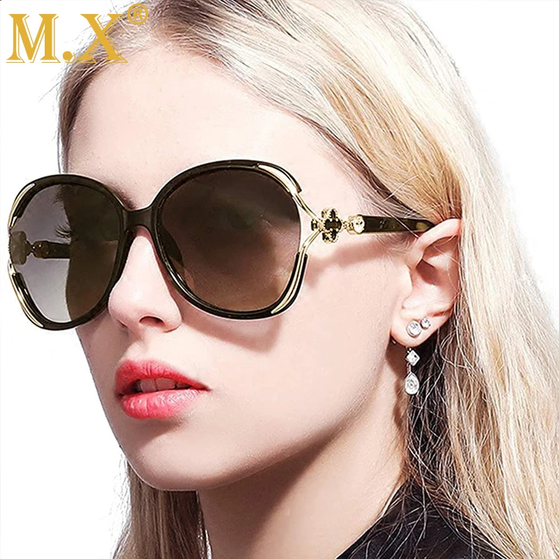 Mx Luxury Designer Brand Polarized Sunglasses Women Trending Products 2024 Vintage Gradient Lens Driving Dark Glasses Uv400 M512