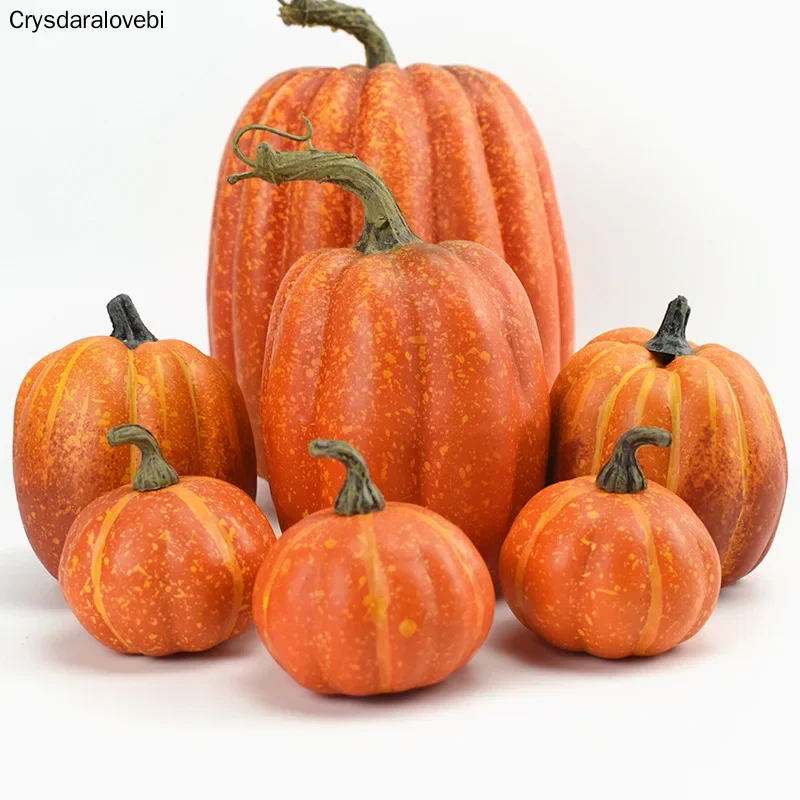 

Simulation Pumpkin Model Fake Vegetable Halloween DIY Craft Home Birthday Party Wedding Decoration