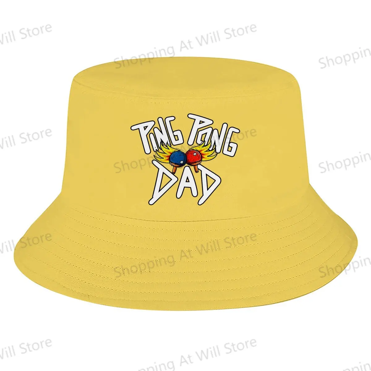 Ping Pong Dad Table Tennis GiftsPing Pong Unisex Foldable fisherman hat  Men And Women Panama bob Hat Creative Gift