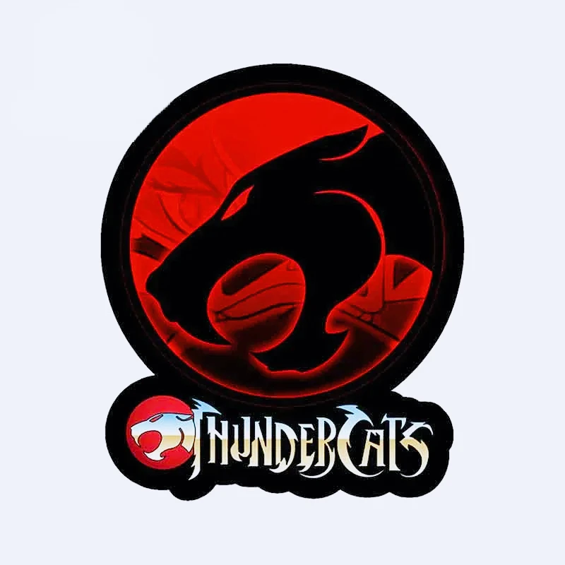 Fantasy style - Thunder cat graphic logo polyethylene sticker, motorcycle and refrigerator deca l13X10.8cm PVC KK