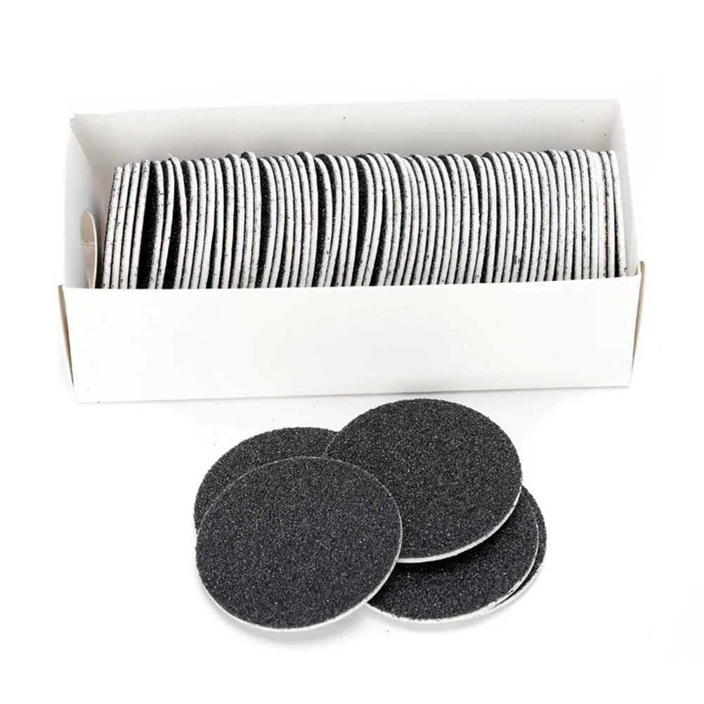 

60 Pcs Replacement Sandpaper Disk for Foot File Adhesive Remover Callus Discs Nail Set