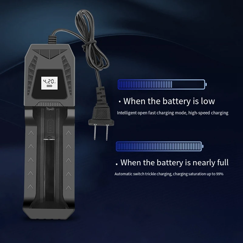 Ładowarka etui z funkcją ładowania 18650 1.2V nr 7/ 5 uniwersalna ładowarka odpowiednia dla 14500 16340 26650 18500 18650 21700 wtyczka ue