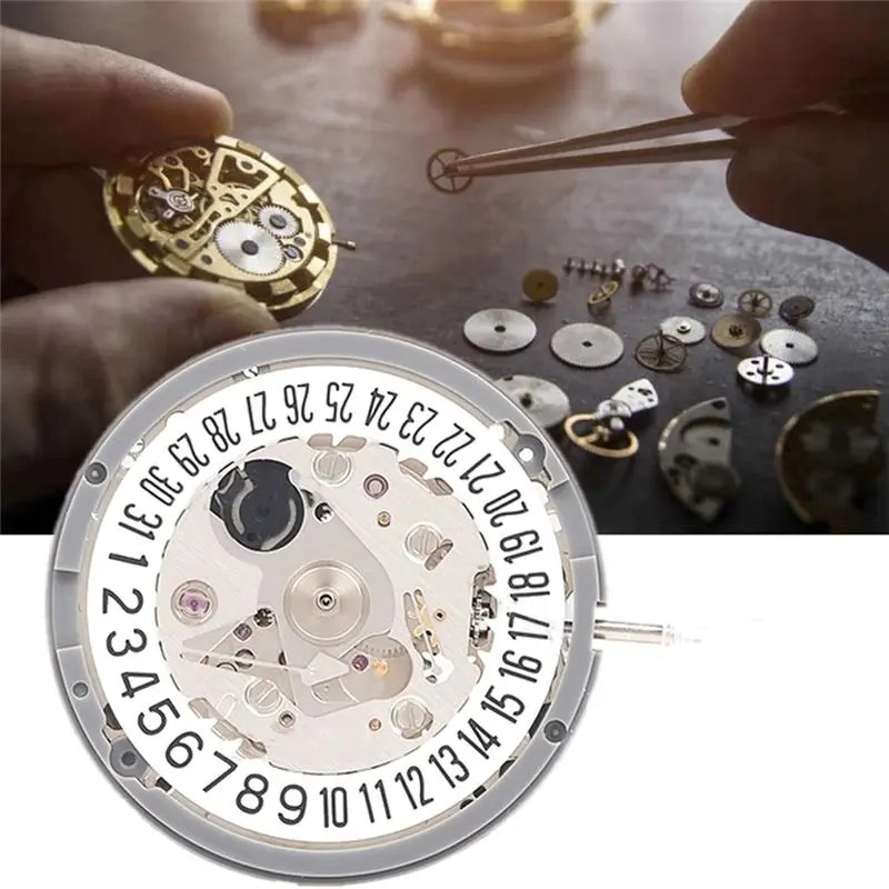 NH35/NH35A Watch Movement 6 O'clock Calendar Mechanical Watch Movement Replacement For Men