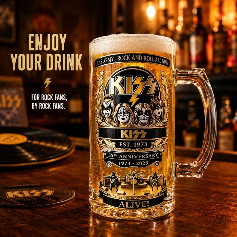 Caneca de Cerveja KISS 55º Ani - Beer Mug Handled avaliação e preço
