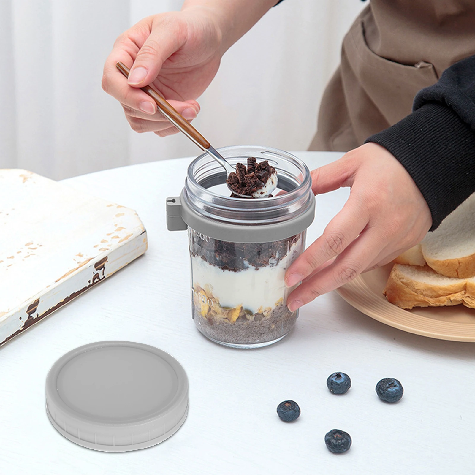 Récipient d'avoine de nuit ave - Meal Prep Oatmeal Jars avis et prix