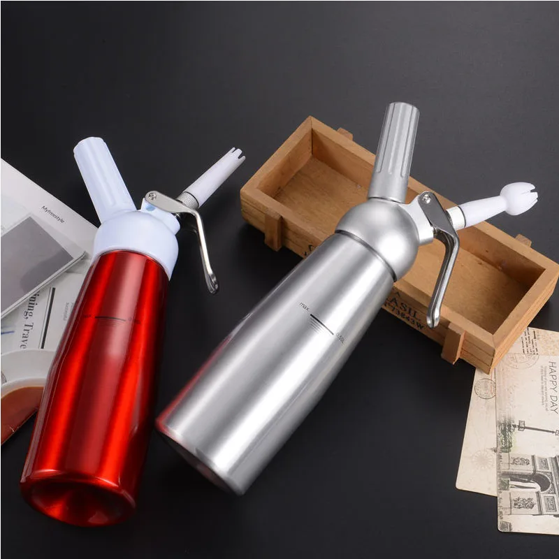 Stainless Steel Cream Gun Frother Cream Gun Milk Whisk Coffee Flower Gun Fresh Cream Foaming Ice Cream