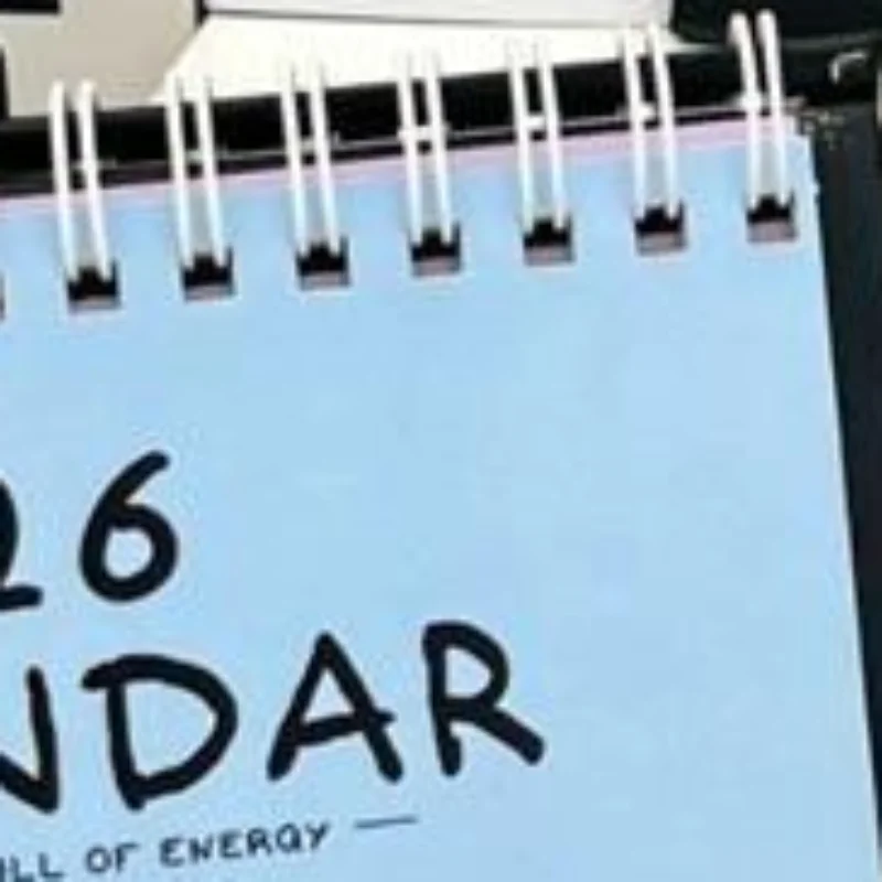 

Мини-календари на 2026 год (Год Лошади): креативные настольные портативные календари для путешествий, милые календари с кошачьим принтом, украшения для рабочего стола