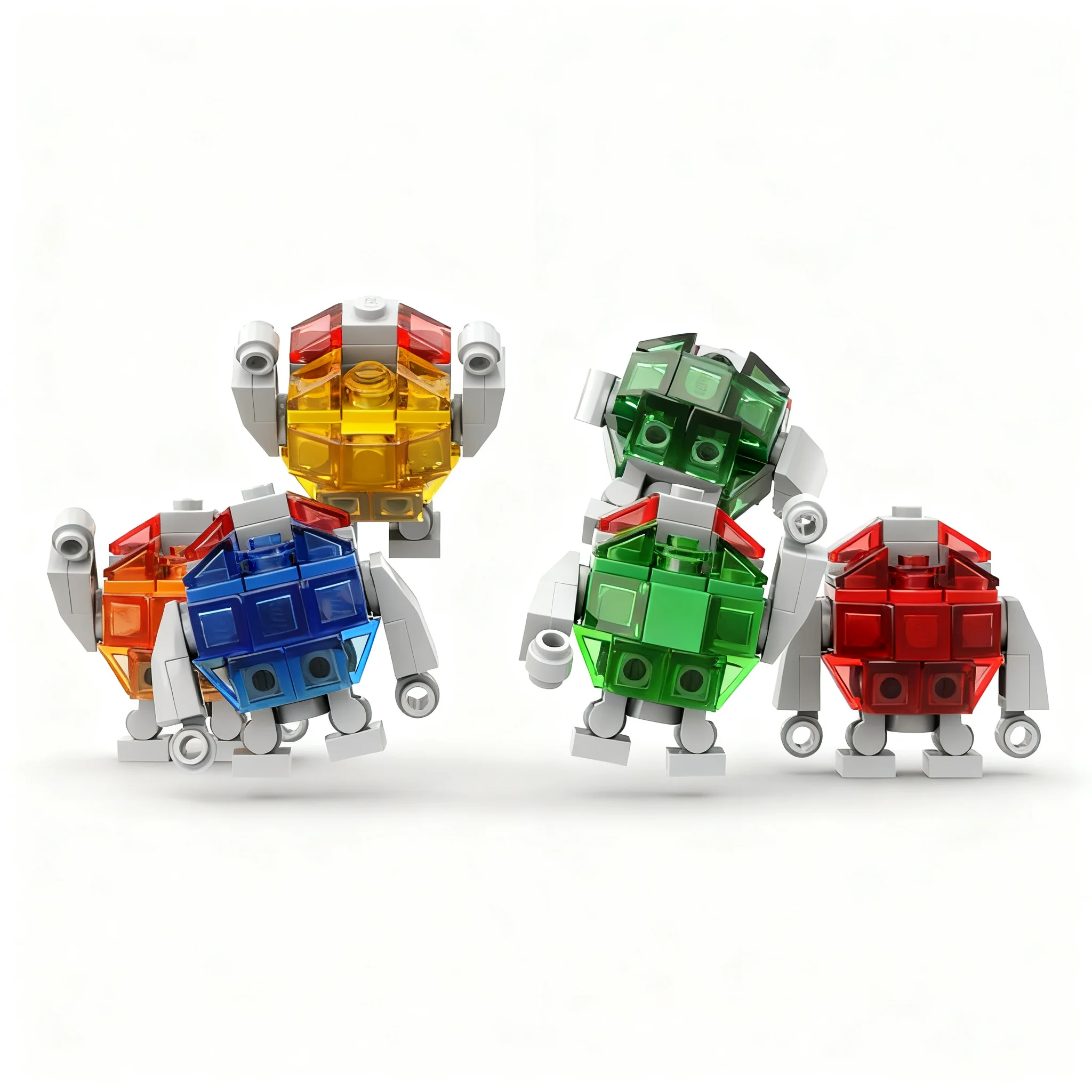 222pcs MOC Power Miners Rock Monster V1 Model Christmas Gift Collectible Display DIY Assembly Collection Room