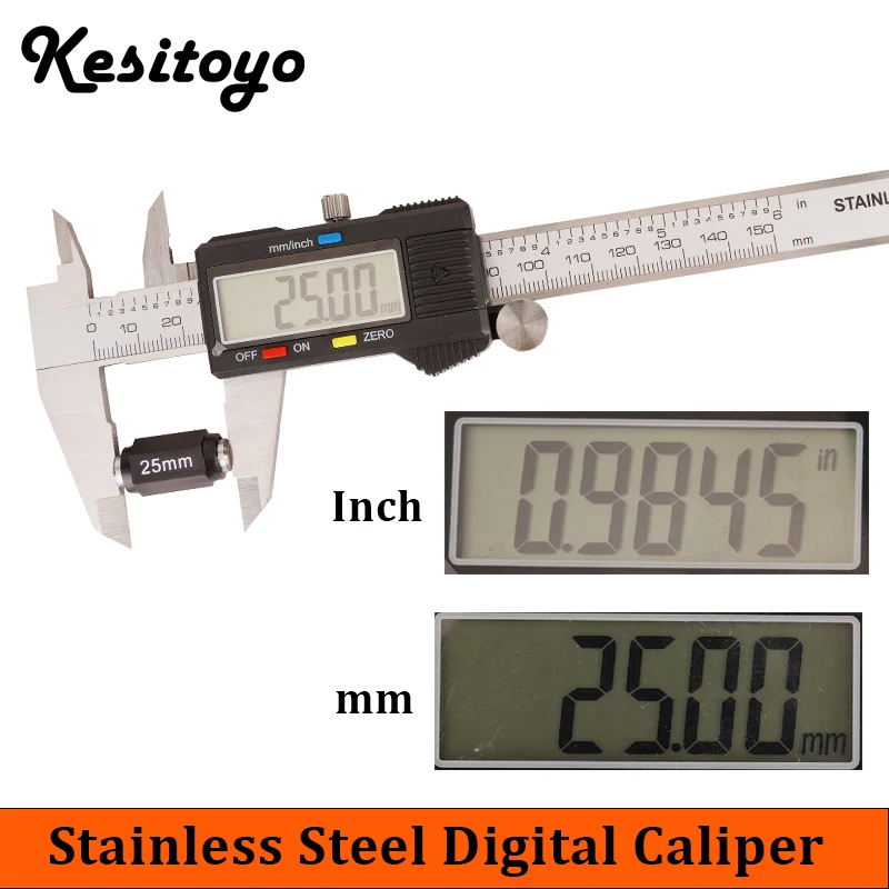 

Digital Metal Caliper Stainless Steel Vernier Calipers Electronic Micrometer Ruler Professional Pachometer Depth Measuring