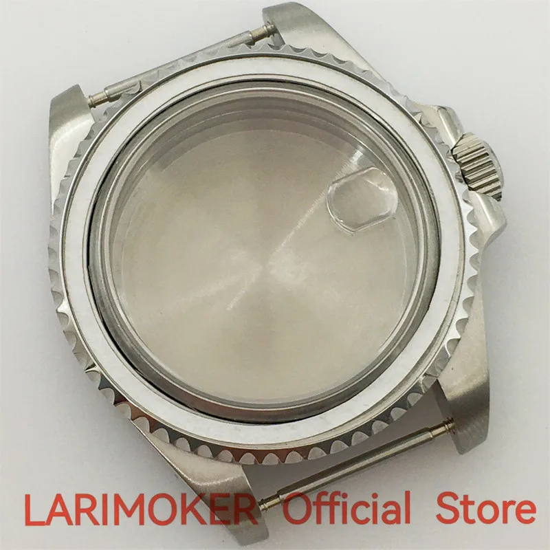 LARIMOKER New 40mm/43mm Stainless Steel Sapphire Glass Silver Case miyota8215 DG 2813 3804 NH34 to NH39 PT5000 Seagull Movement