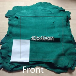0.8mm Thick Emerald Frosted Skin. First Layer Leather. Real Leather Fabric. Handmade DIY For Inside. Whole Sheepskin