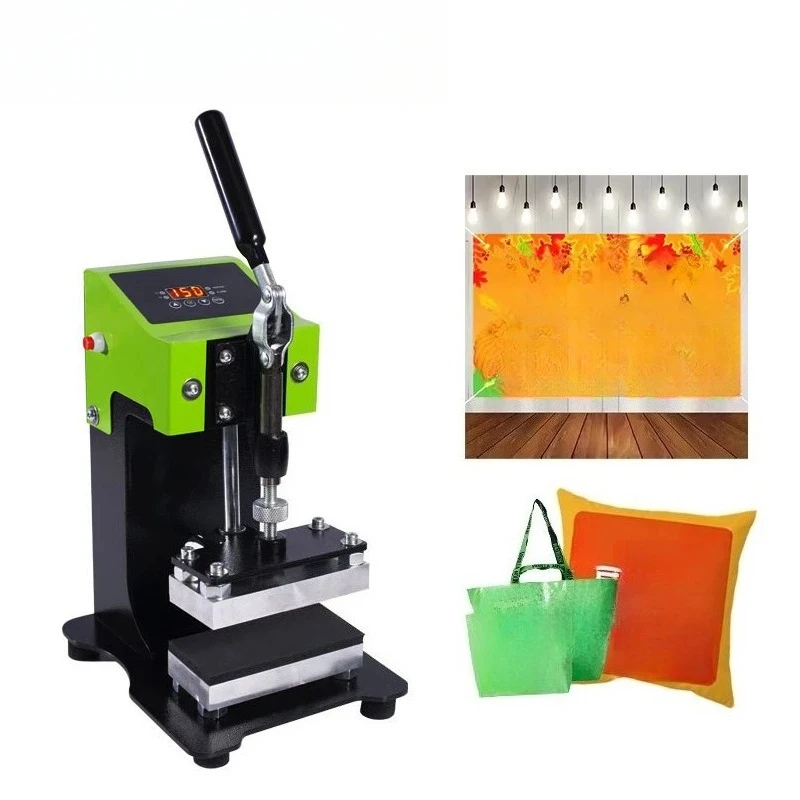 Manual pressing machine  heat transfer machine Small upper and lower plate heating rosin press 6 * 12CM