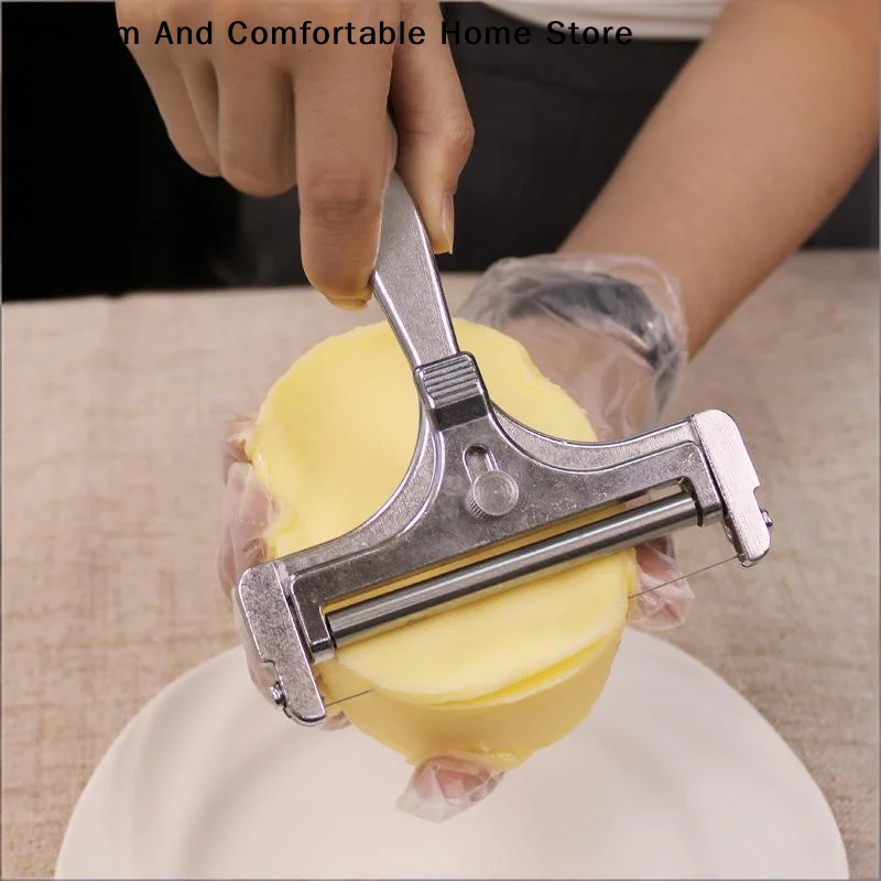Cheese Slicer Adjustable Thickness Stainless Steel Wire Cheese Tools for Cheddar Gruyere Raclette Mozzarella Cheese Block Терка