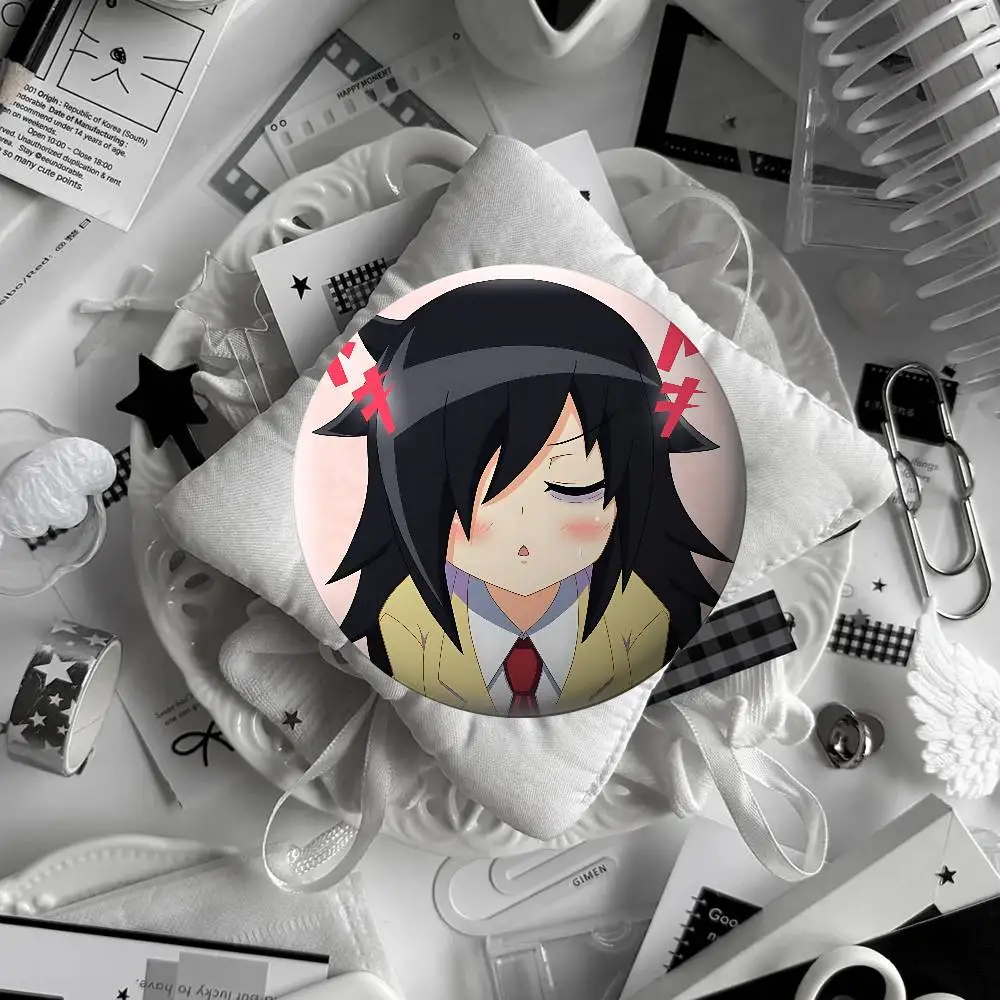 Anime T-tomoko Listening To Yume Nikki S Badge Pins For Friend, Backpack, Clothing, Collectible Accessories, Jewelry Gift