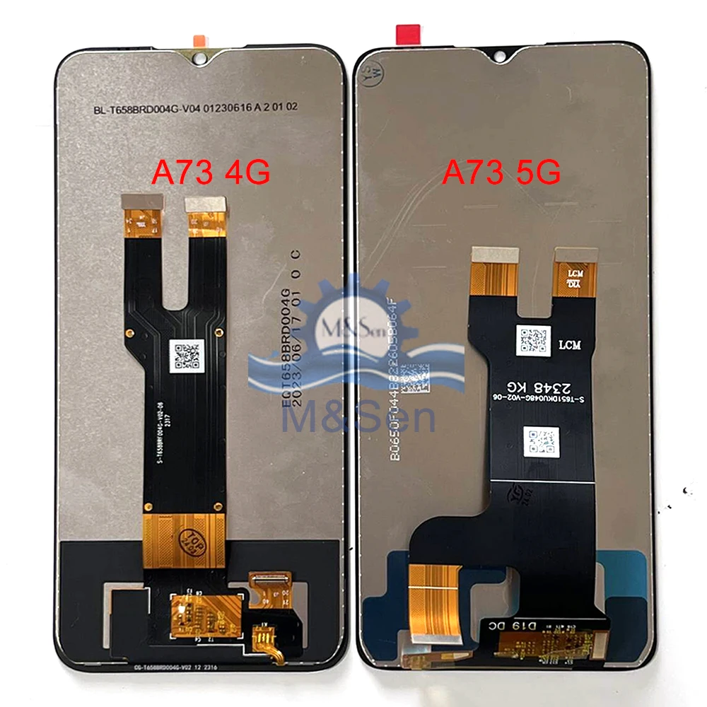 Original For ZTE Blade A73 LCD A73 4G 7060 LCD Display Screen Touch Panel Digitizer For ZTE Blade A73 5G/ Fresh 50 7543N Frame