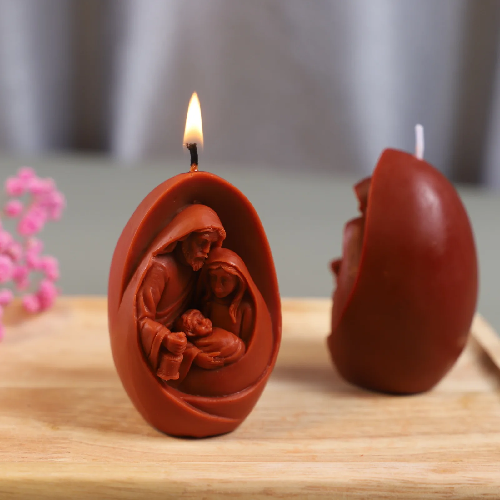 Family Egg Candle Silicone Mold for Handmade Chocolate Decoration Gypsum Aromatherapy Soap Resin Candle Silicone Mould