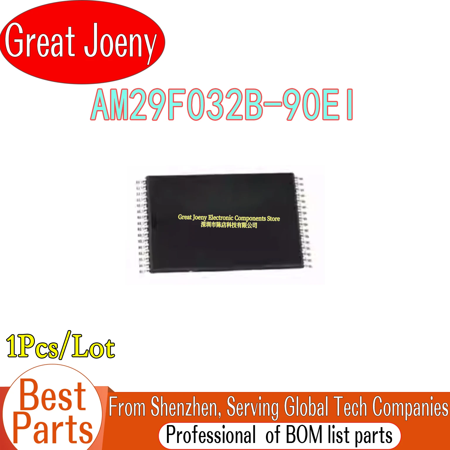 

100% New Original AM29F032B AM29F032B-90EI IC Chipset TSOP-40