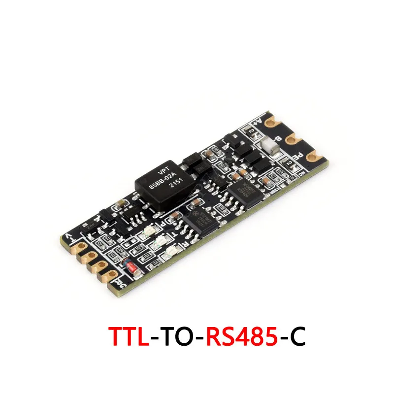 Galvanically Isolated UART TTL to RS485 (C) Converter, Multi-Protection Including Lightning & Surge Protection