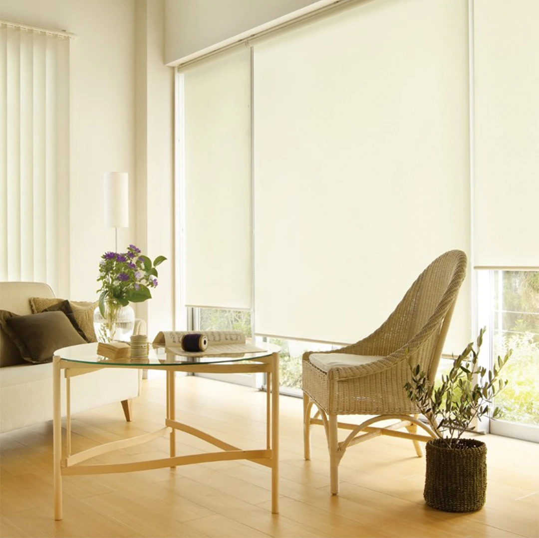Motorized Roller Blinds Works with Tuya App 100% Blackout Fabric Remote Control Thermal Insulation UV Protection Quiet Operation