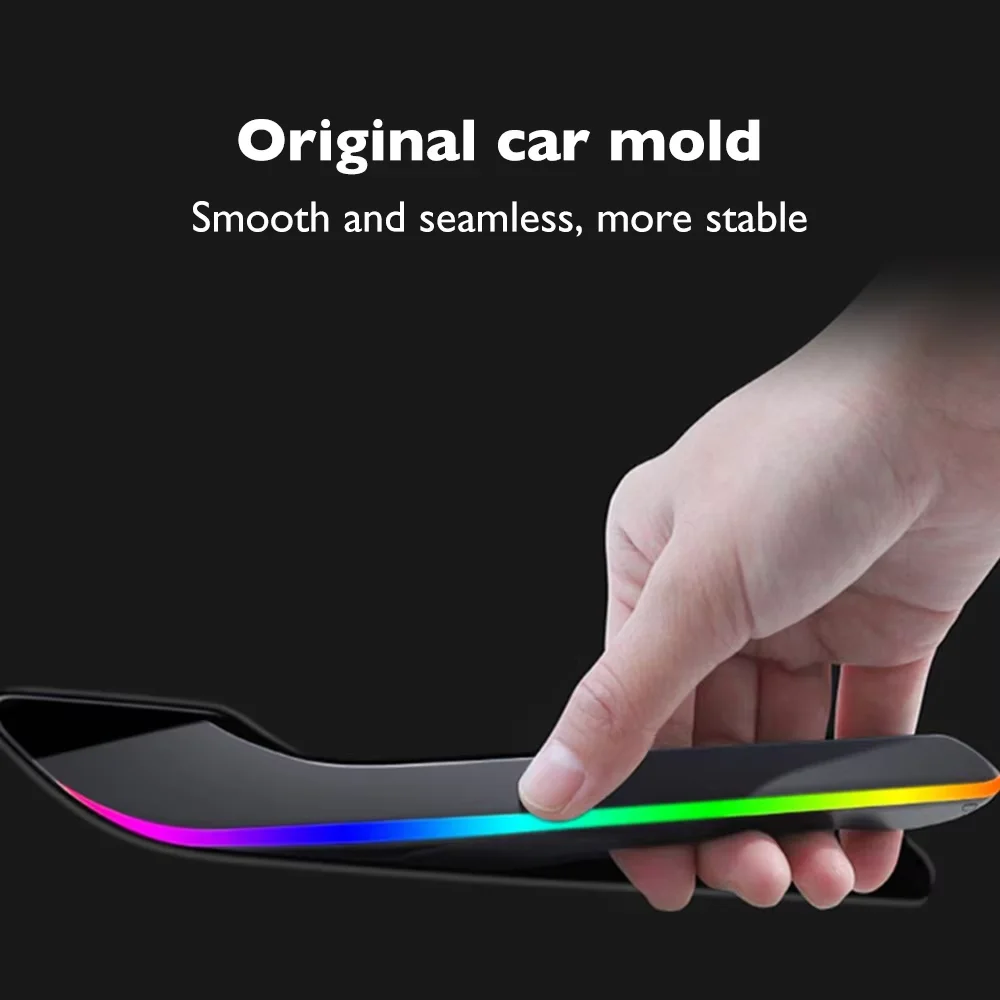 Smart Electric Door Handle for Model 3/Y/3 Highland/ Y Juniper /Standard Touch Control Auto Present Handle Wireless Colorful