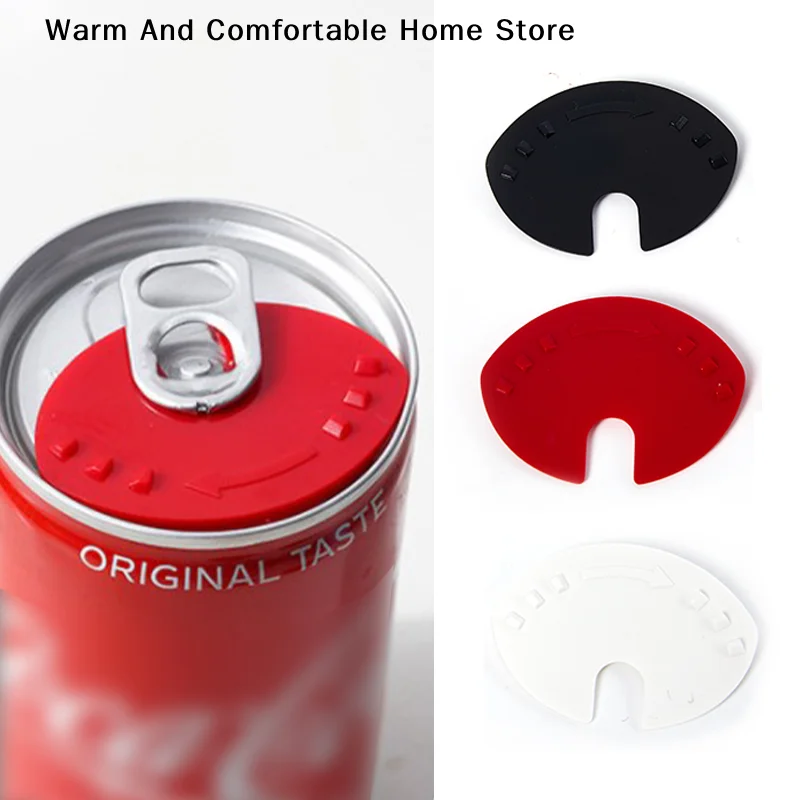 【SE】6Pcs Plastic Can Convert Soda Savers Tops Snap On Leakproof Can Lid Dust Free Sealer