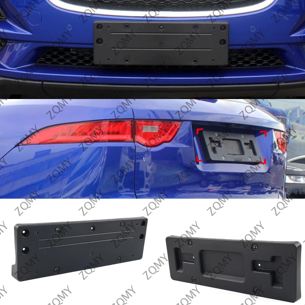 Car Front License Rear License Plate Mounting Holder Bracket For Jaguar F Pace 2016 2017 2018 2019-2022 2023 T4A6107 T4A7400