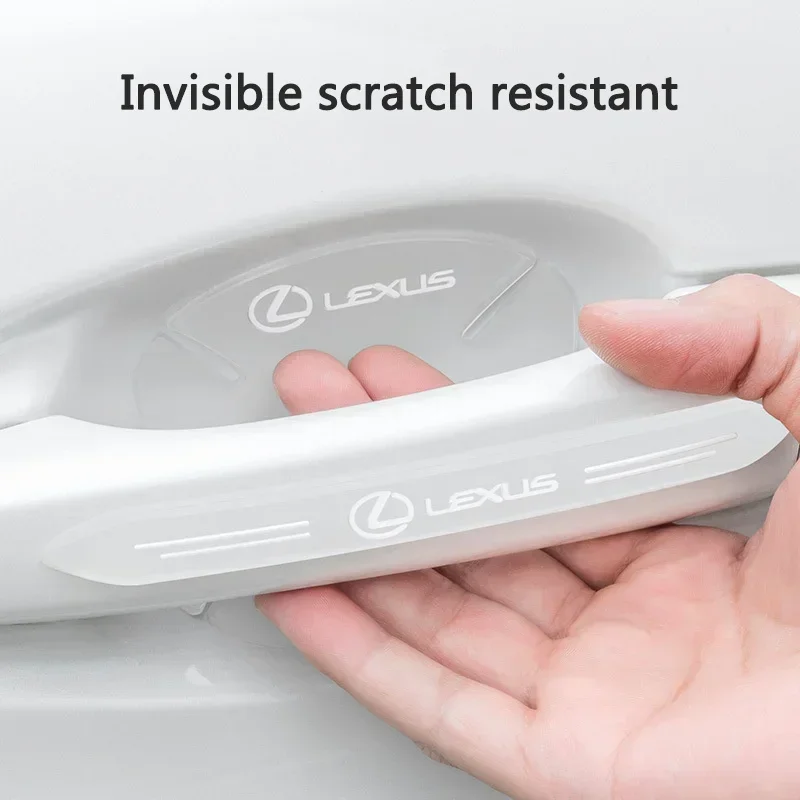 

Наклейки на дверные ручки автомобиля (4/8 шт.) для защиты от царапин и ударов для Lexus LS LC RZ IS350 ES300 GS350 CT200h G