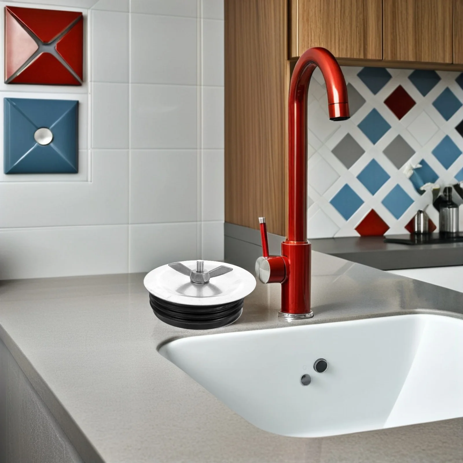 

Sewer Cap Rubber Expansion Pipe Plug Mechanical Test Plug Wing Nut for Most Pipes Sink Pools Drainage Fittings Sewer