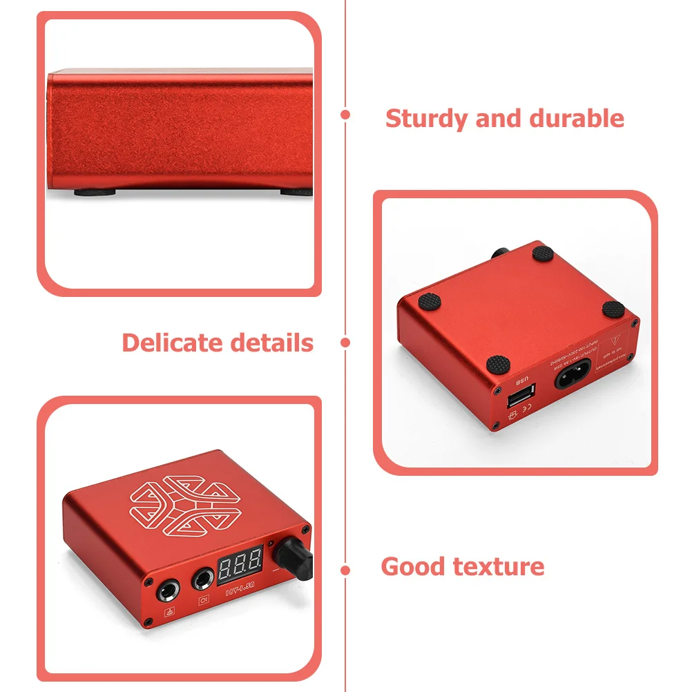 

1pc Led Display Power Voltage Regulator For Tattoo Machine Digital Stabilizer Usb Output Aluminum Alloy Shell Tattooing Supply