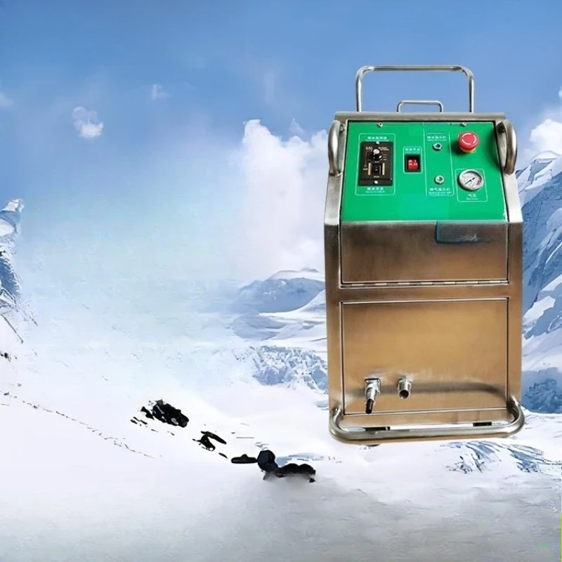Dry ice cleaning machine for circuit boards, anhydrous cleaning of rosin welding slag, without damaging the substrate
