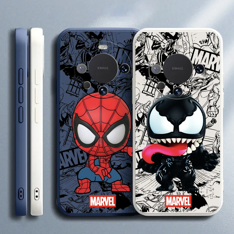 Marvel Venom Phone Case For Huawei Mate 40 30 30E 20 10 Pro Plus Lite Honor 100 Pro X20 SE X30 X40 X50i Soft Cases TPU Coque