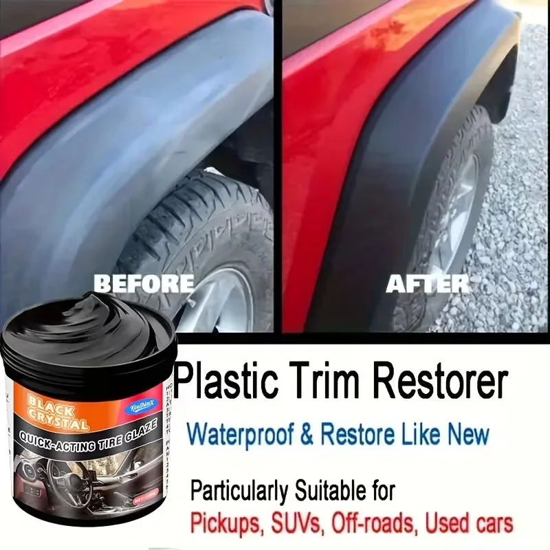 Automotive Plastic and Decorative Repair Agents Return To Black UV Resistant Ceramic Coating Refurbishment Wax