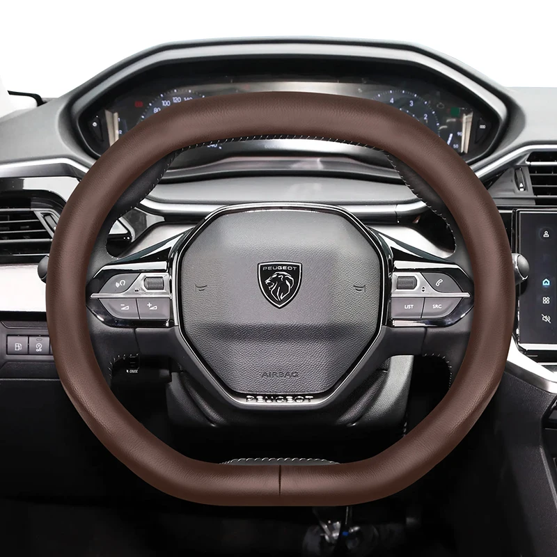

Для Peugeot двойной D-образный чехол на руль ультратонкий дышащий чехол из микроволокна для кожи 208 408 508 2008 3008 4008 5008