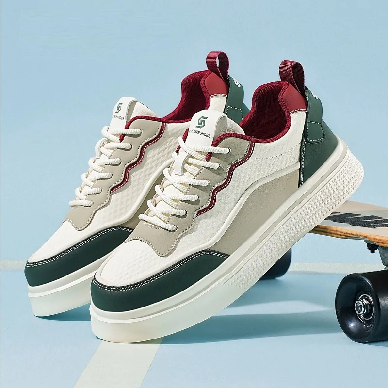 

New Gorpcore Gym Shoes Men's Tri-Tone Platform Sneakers Breathable Outdoor Casual Trainers Man Athleisure Sports Shoes All Seaso