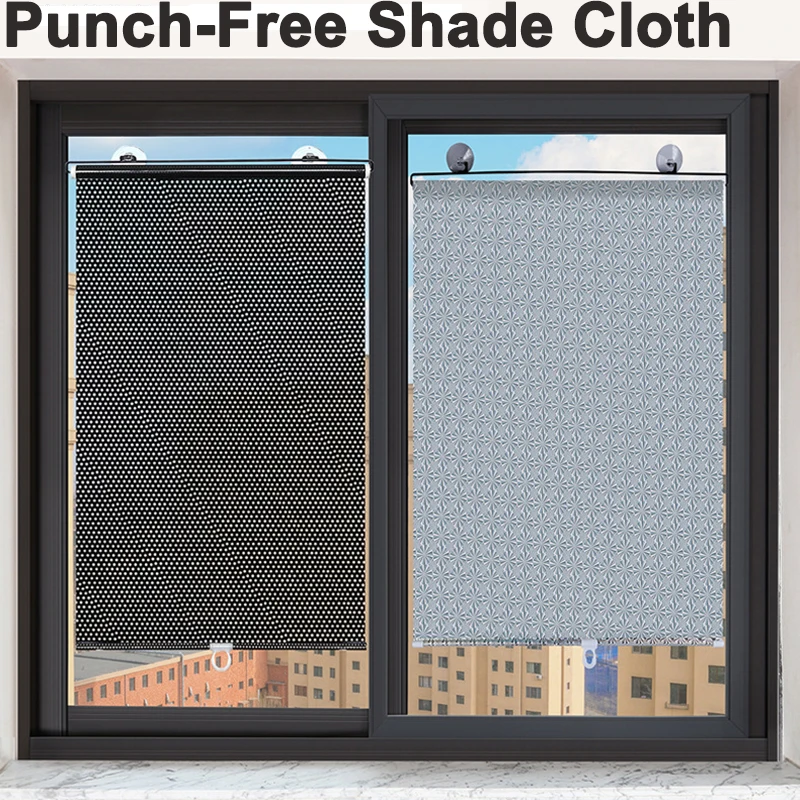 Sunshade Roller Blinds Blackout Curtains Car Windows Office Balcony Thermal Insulation Bathroom Sunscreen Anti-Light Artifact