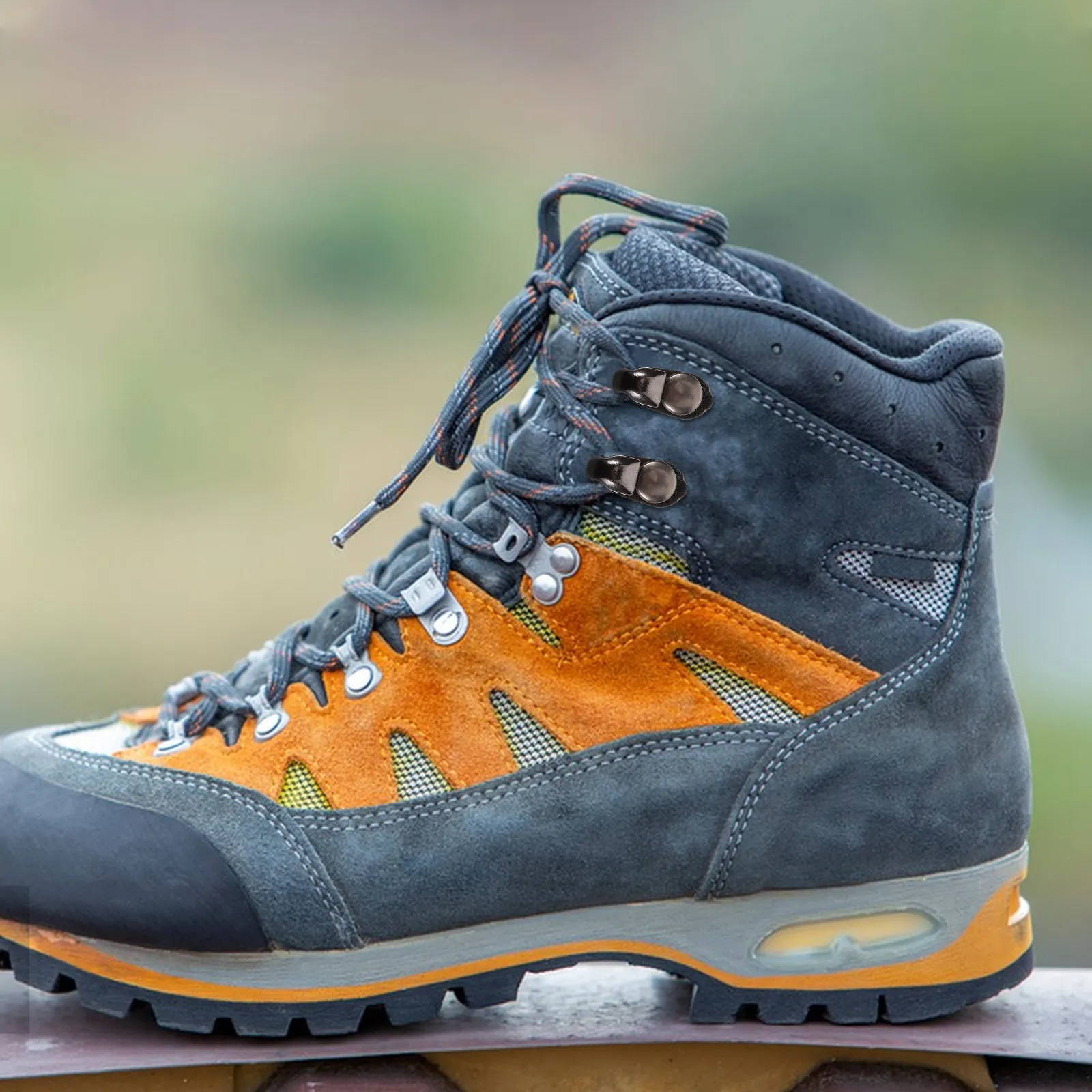 20Pcs Industrial Strength Metal Shoe Lace Buckle Set Boot Repair Hardware for Hiking Camping Climbing Outdoor Footwear